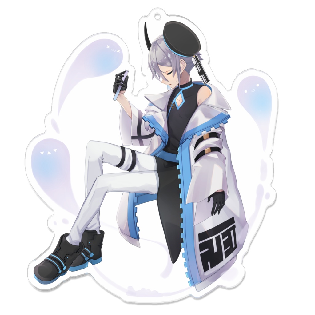 駆夢(おやすみ) アクリルキーホルダー - 100 x 100 (mm)