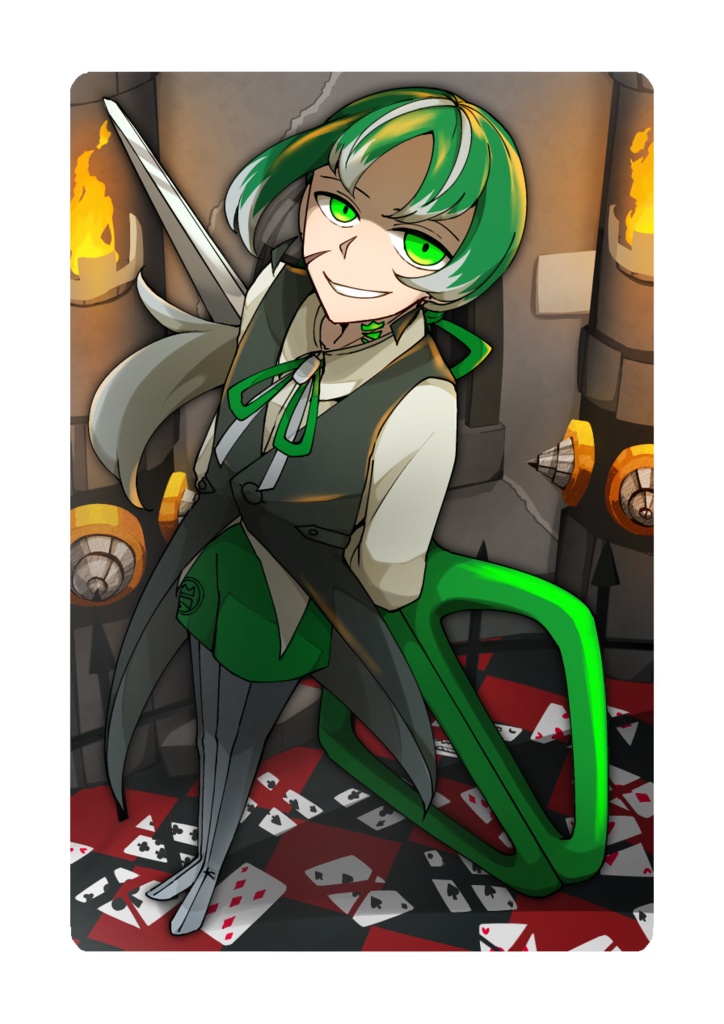 アクリルカード ハサミ