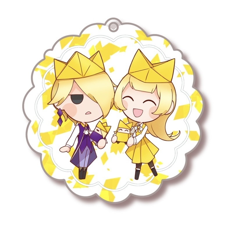 オリガミ兄妹ラメフレークアクキー