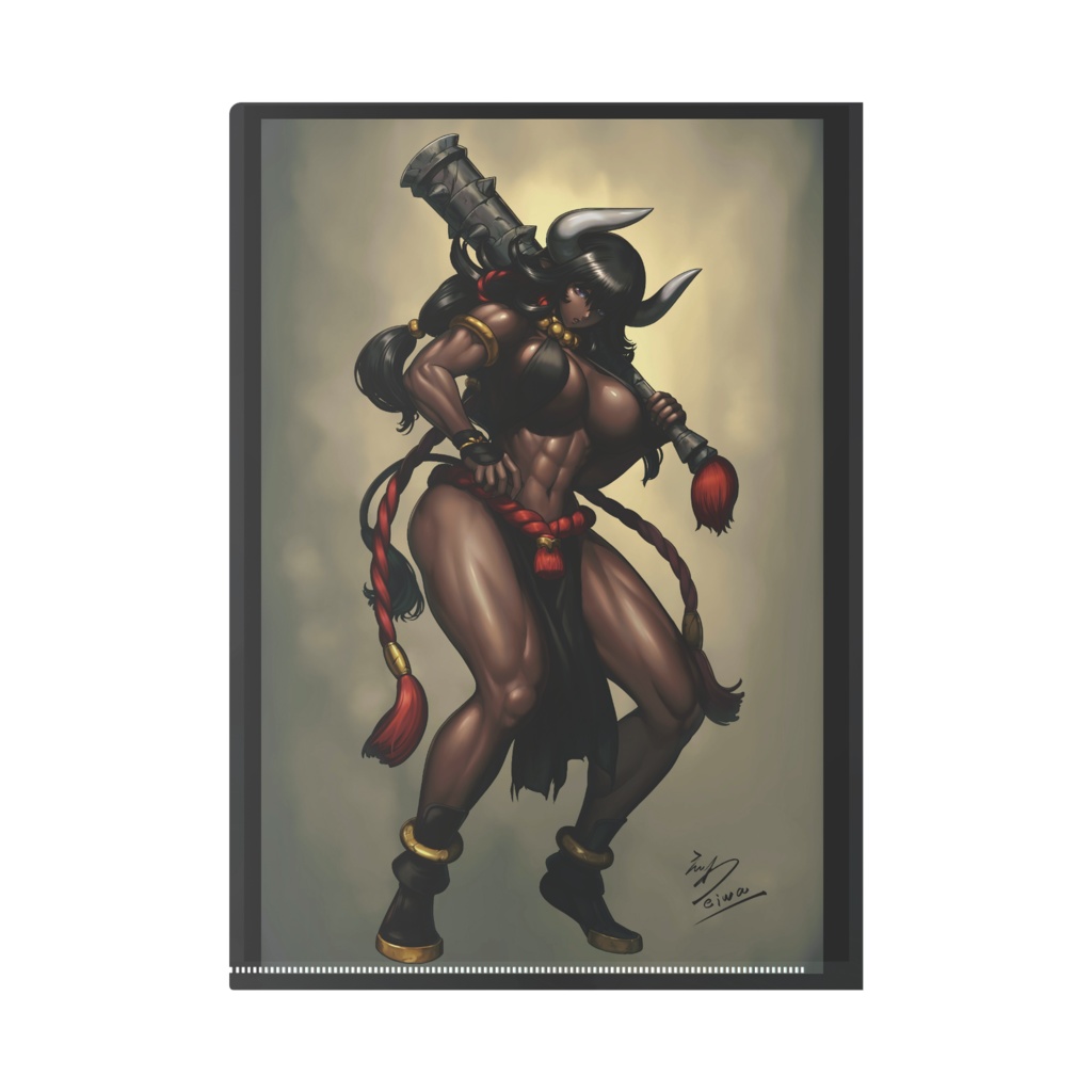 黒牛のクリアファイルです。