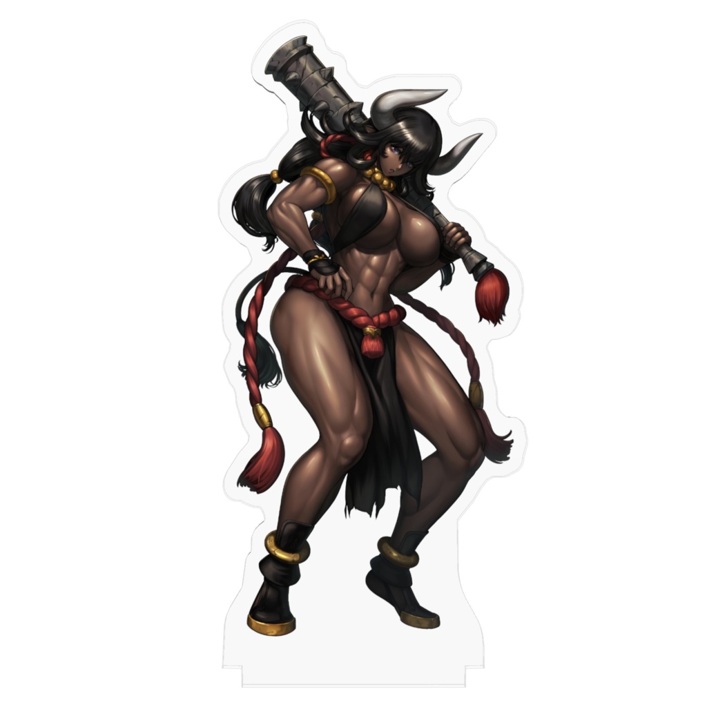 うし姫の守護者黒牛のアクリルフィギュア