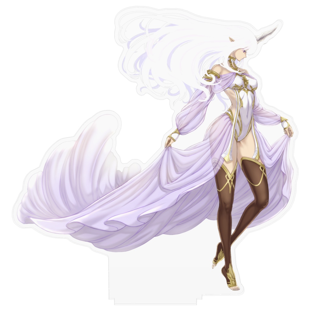 一角の乙女のアクリルフィギュア