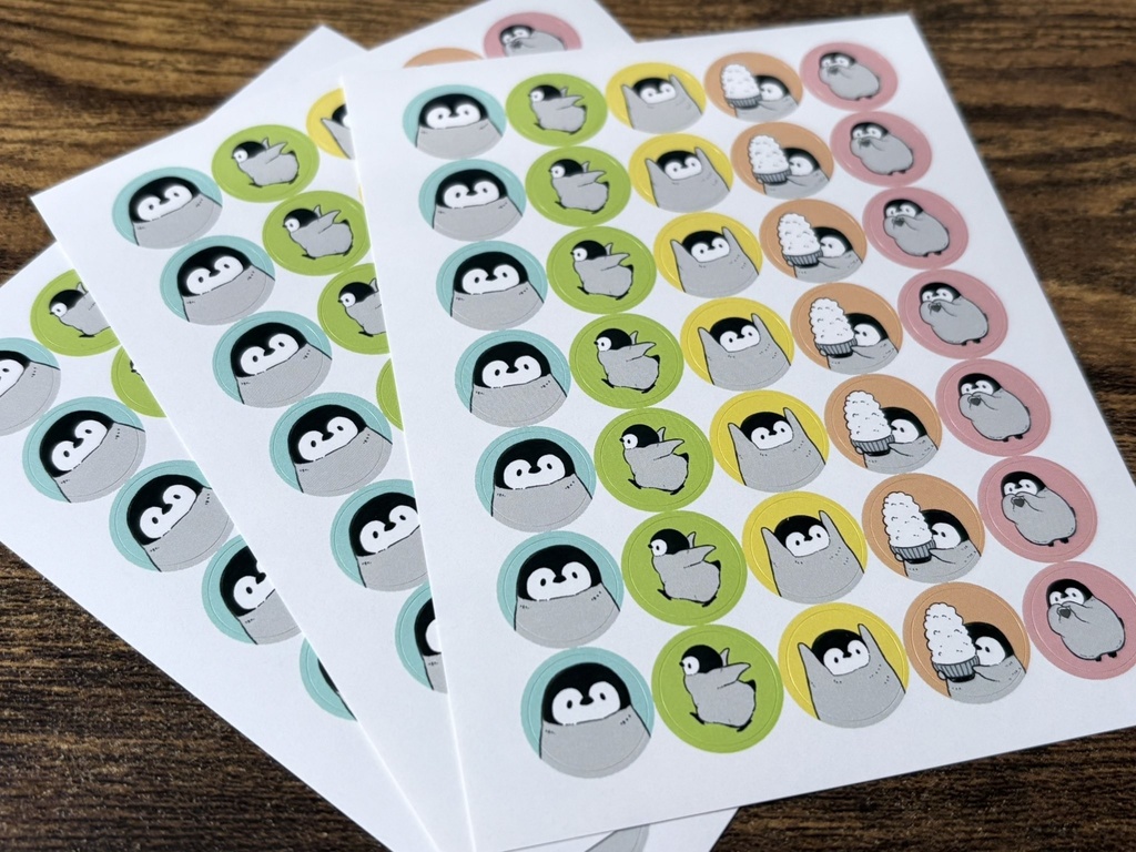【DF61新作】子ペンギン まろシール