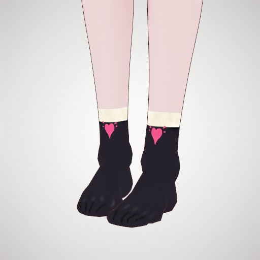 socks with heart - Vroid texture