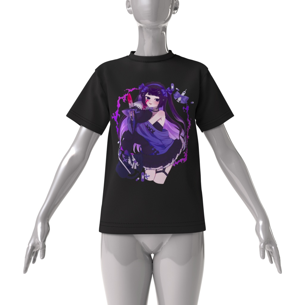 桃花鳥めくゆ ビッグシルエットTシャツ