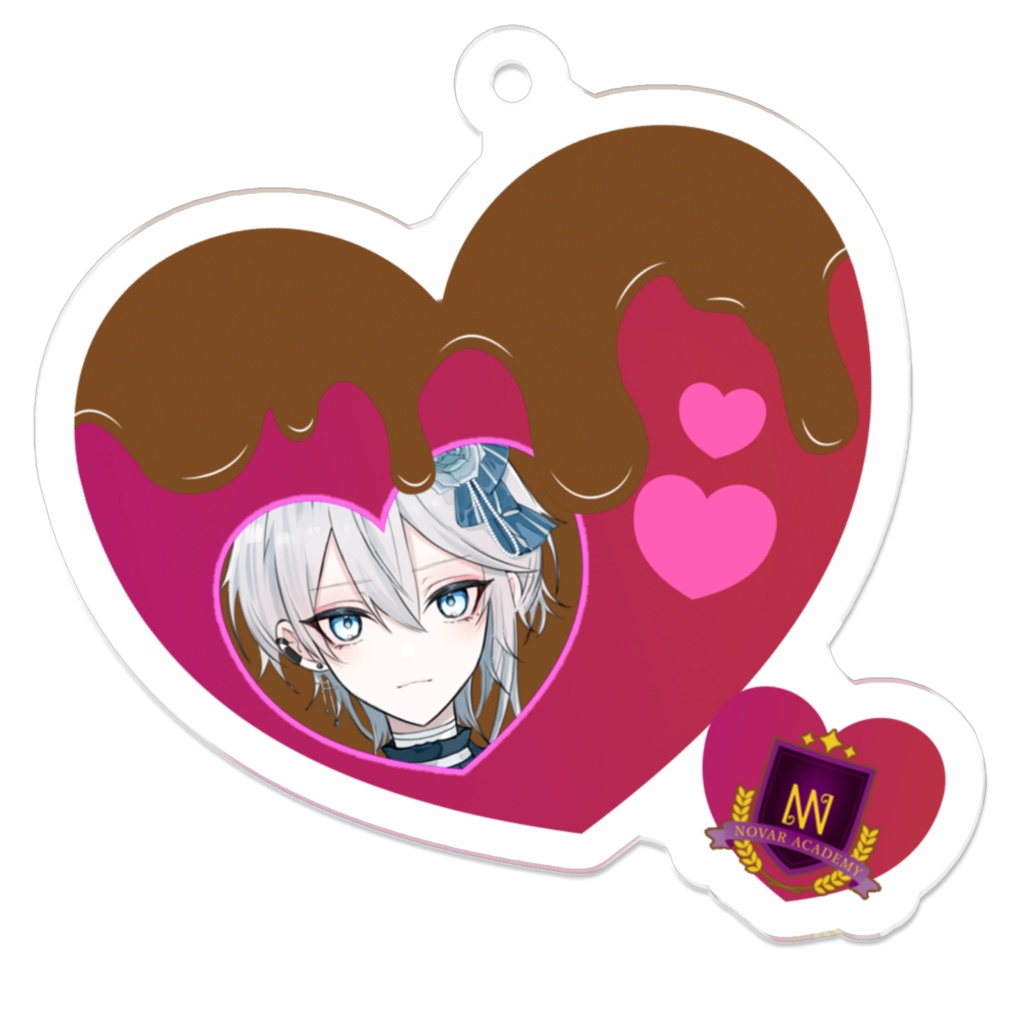 バレンタインアクキー 薔薇フリル