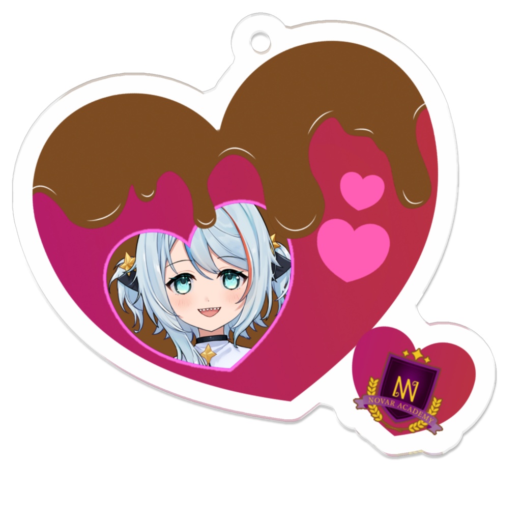 バレンタインアクキー 鮫雲ふぅあ