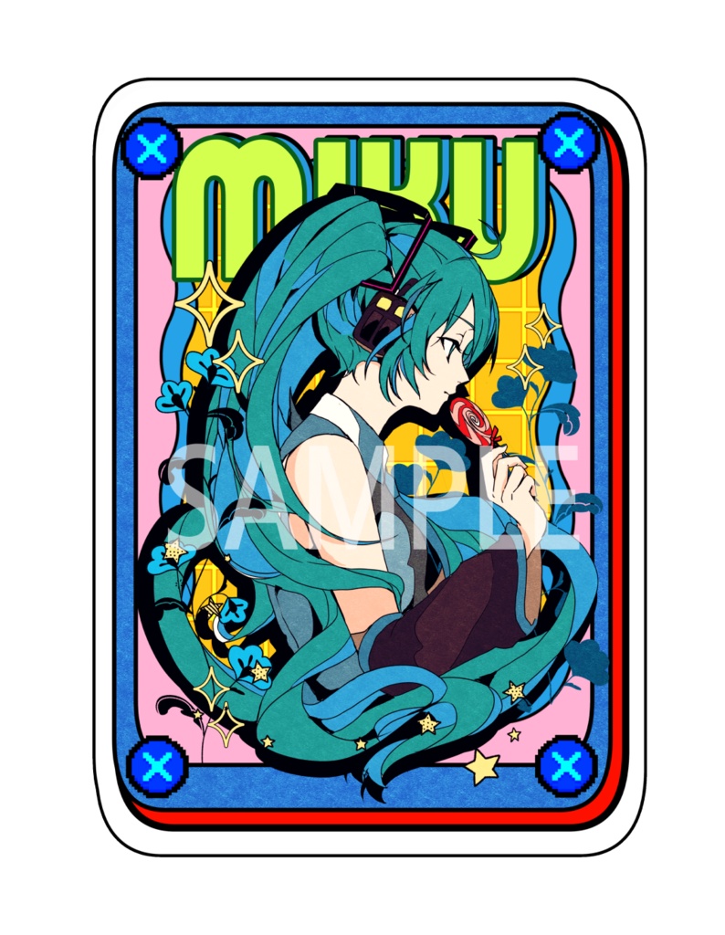 初音ミクステッカー