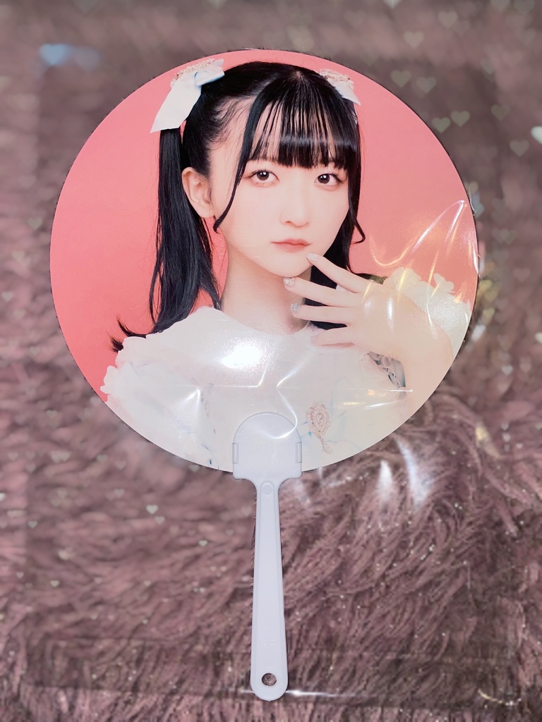 ♡持ち手付きうちわ♡