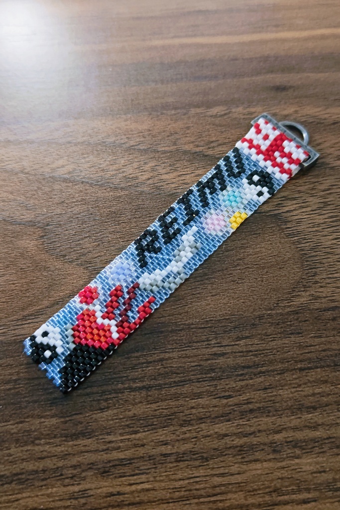 博麗霊夢　ビーズステッチストラップ