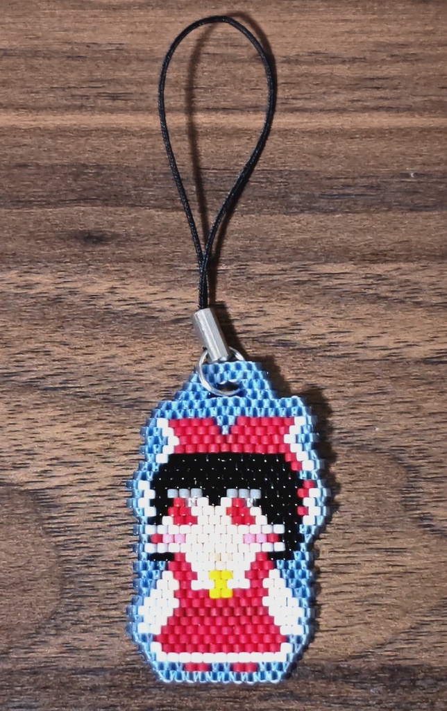 博麗霊夢　ちびビーズステッチストラップ