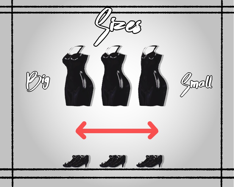 「萌 」Latex Dress + Heels