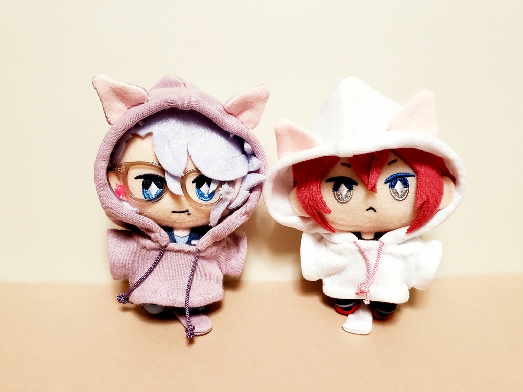 ねこ耳パーカー【10cmぬい服】