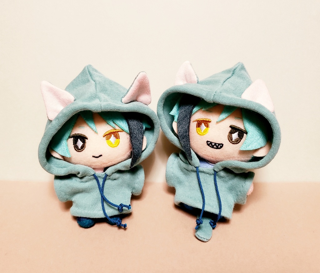 ねこ耳パーカー【10cmぬい服】