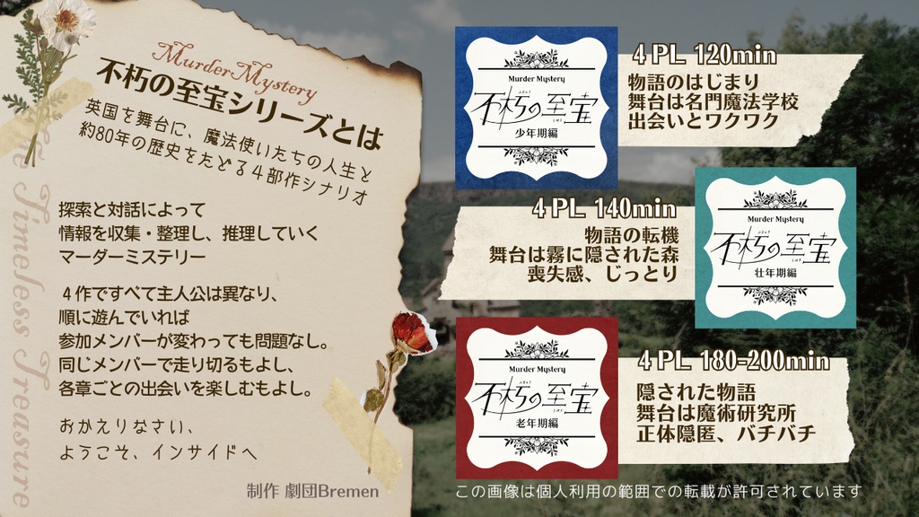 マーダーミステリー《不朽の至宝・壮年期編》