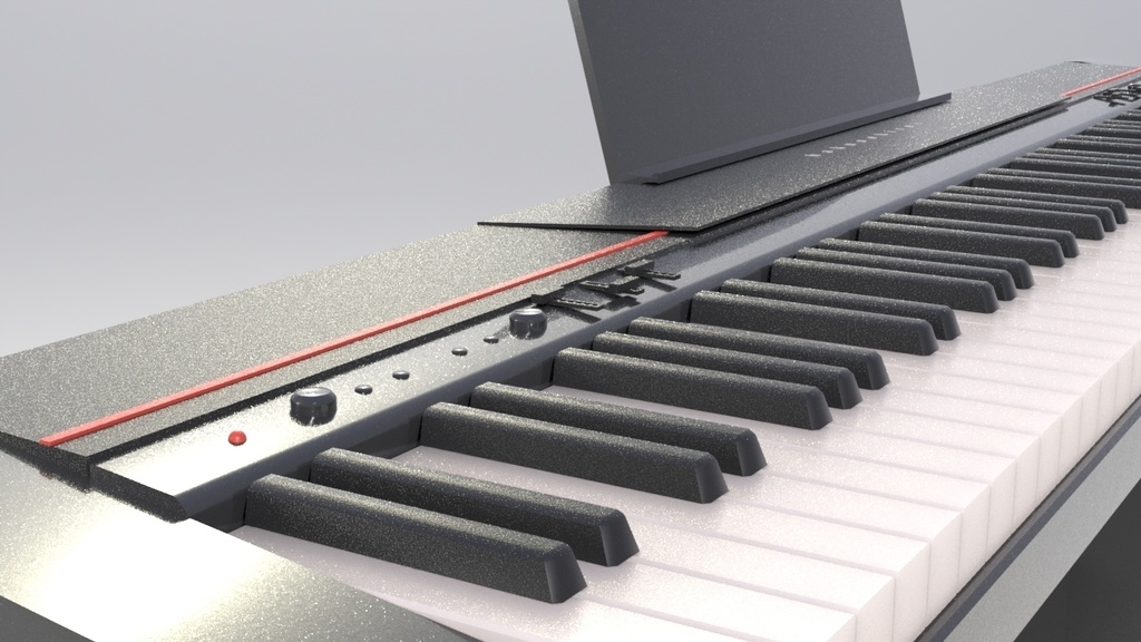 電子ピアノ【3Dモデル】
