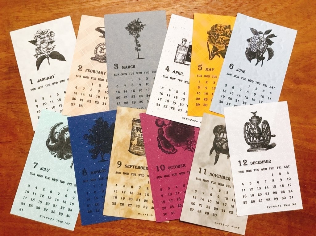 廃盤紙カレンダーカード2022