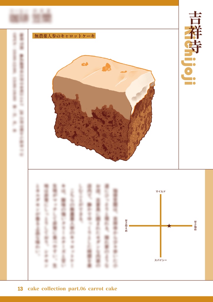 東京ケーキめぐり part.06 キャロットケーキ