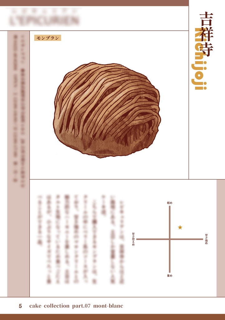 東京ケーキめぐり part.07 モンブラン