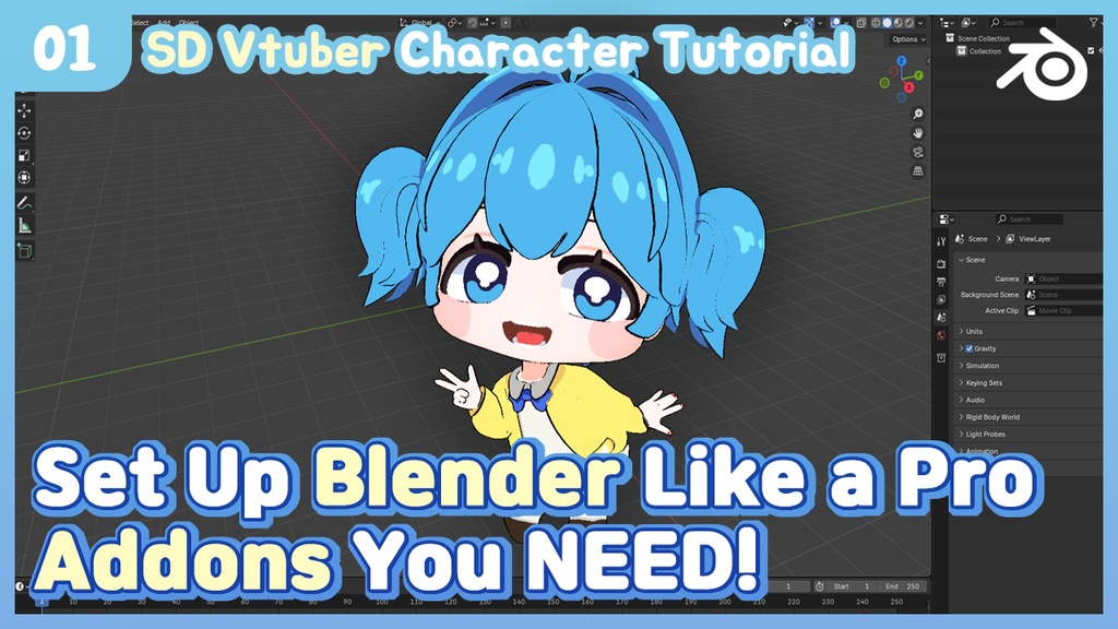 SD Virtual Character Tutorial Image Set