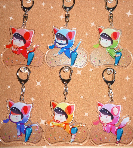 ねこ松アクリルキーホルダー