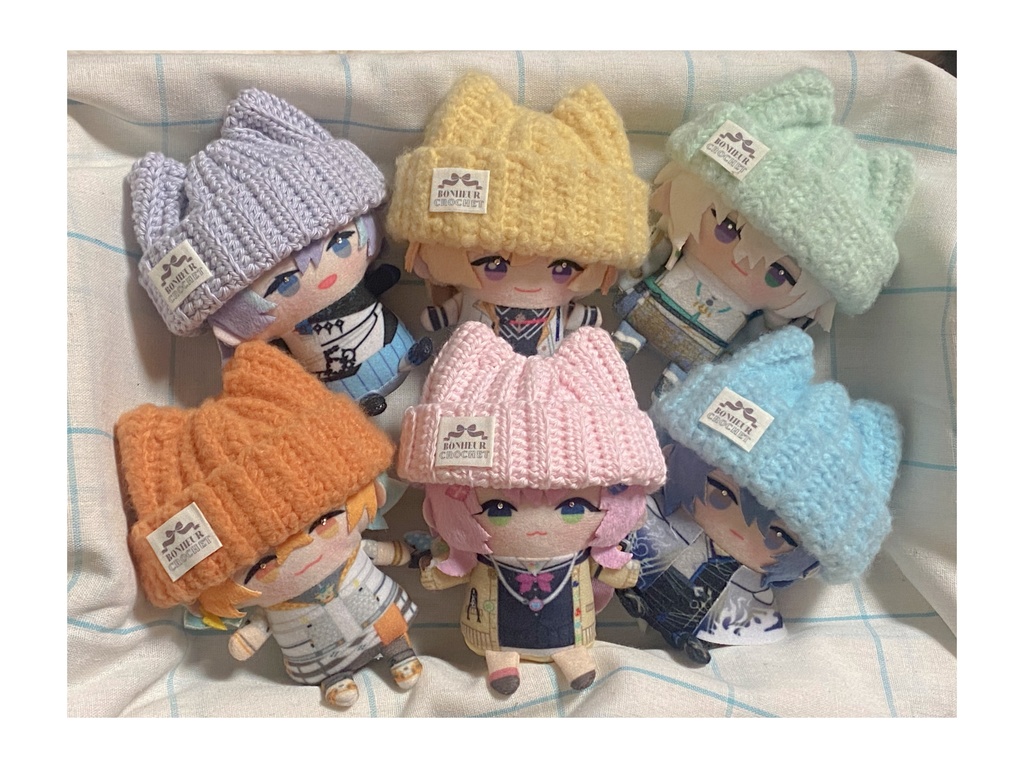 ふわもこネコ耳ニット帽&リボンマフラー