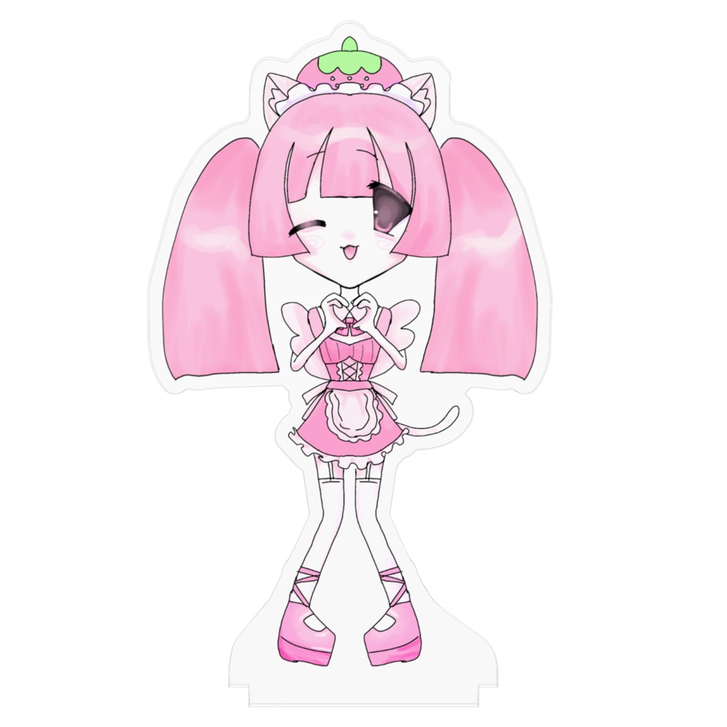 萌らぶり あまめの萌え萌えポーズアクリルフィギュア♡