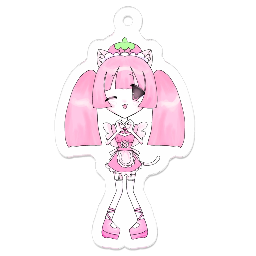 萌らぶり あまめの萌え萌えアクリルキーホルダーー♡