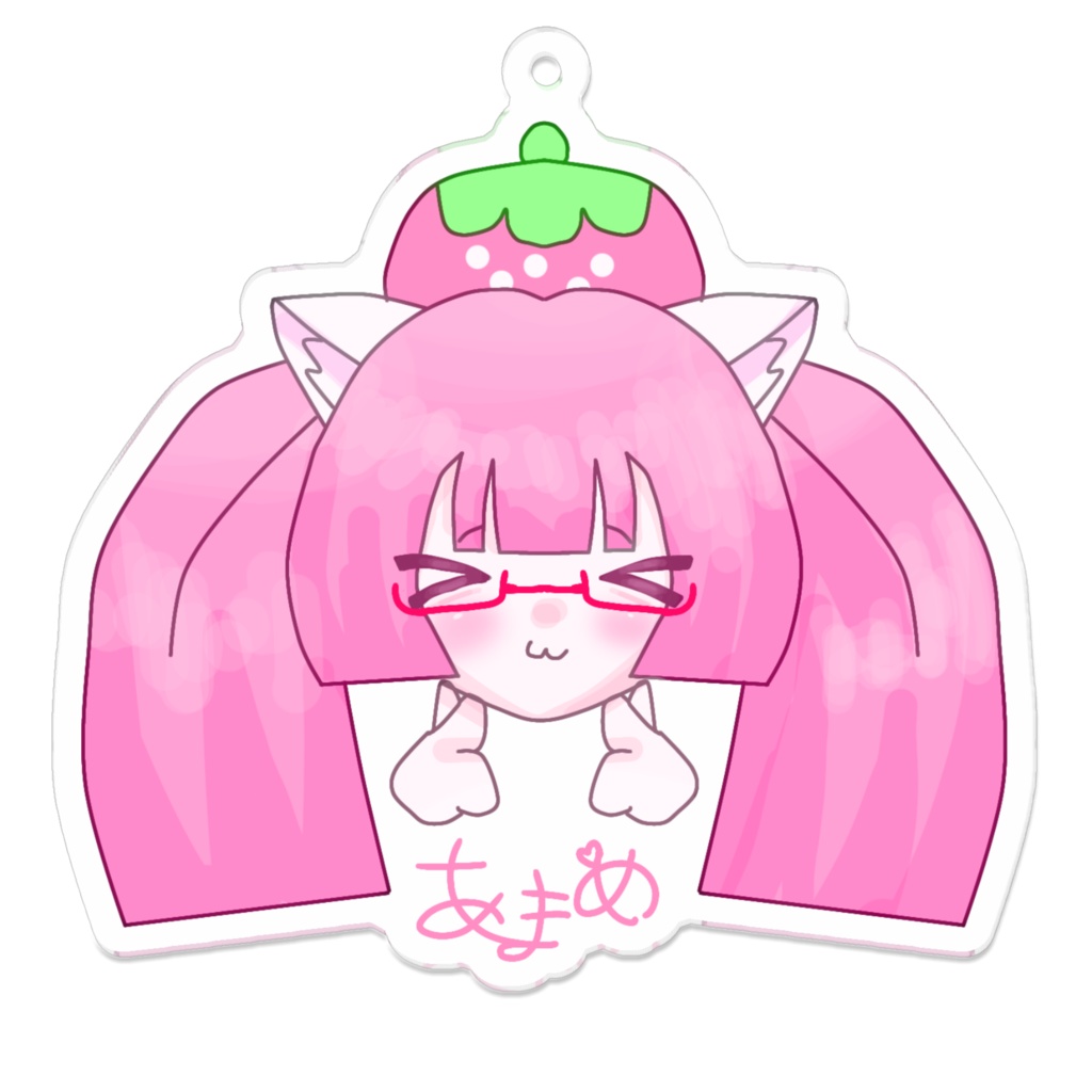 萌えらぶり あまめの生首キーホルダー♡