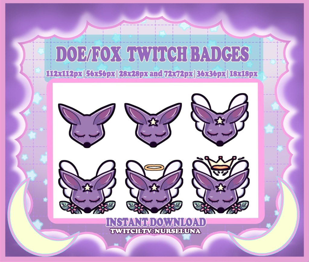 Twitch Fox Sub/Bit Badges