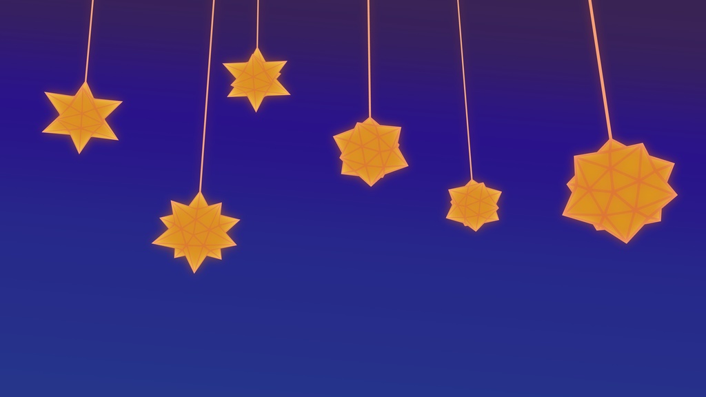 3D素材【星のステンドグラス】