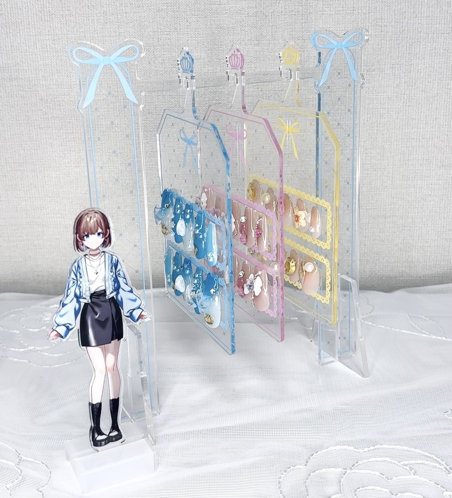ネイルチップ収納ハンガーラック