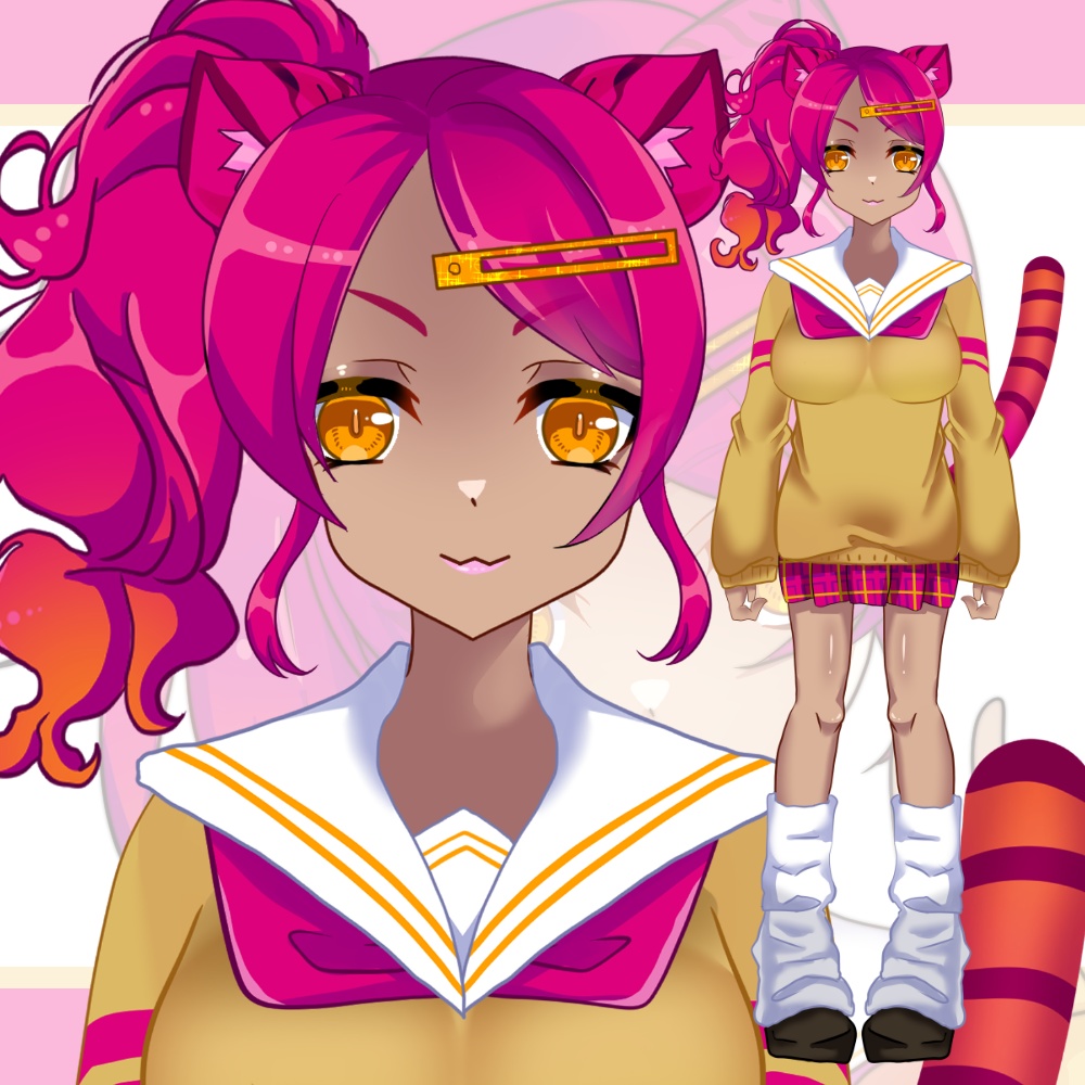 虎てゃちゃん【Live2D無償ガワ】