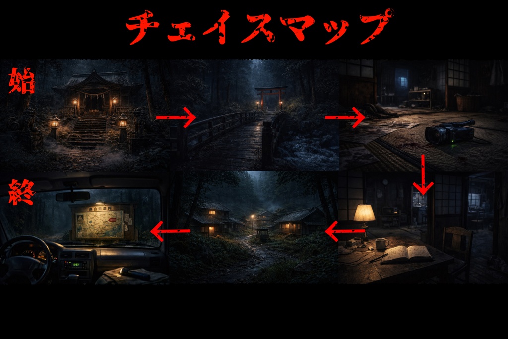 【クトゥルフ神話TRPG6版】夜半に吠えるもの【シナリオ&素材】