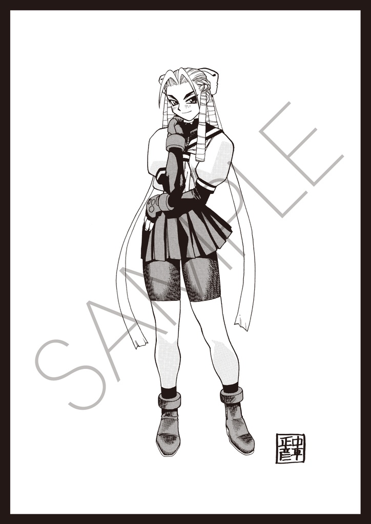 神月かりん(オリジナル版)・中平正彦先生直筆サイン付き複製原画Light ver.(クローズしました)