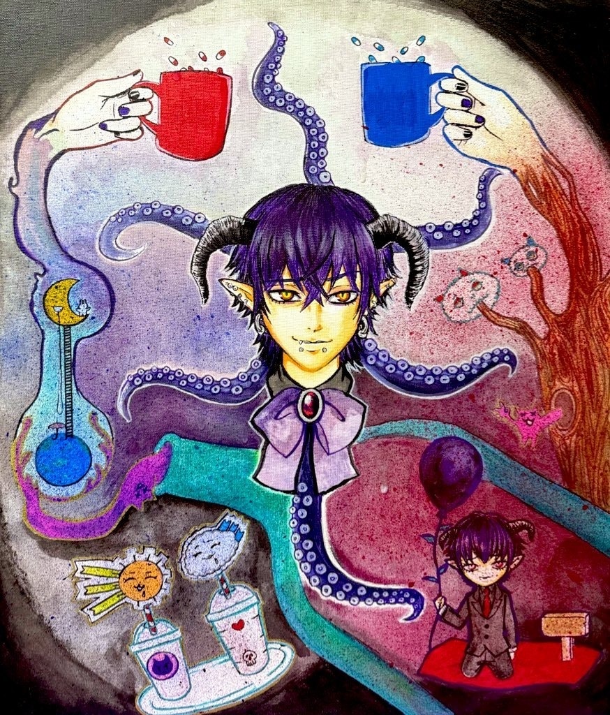キャンバス原画