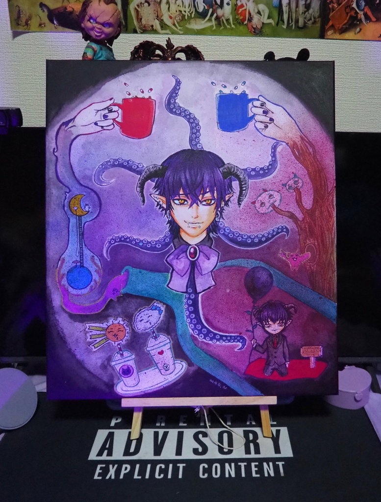 キャンバス原画