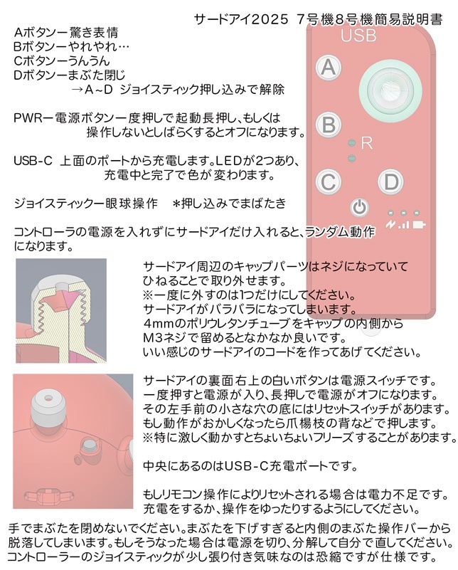 さとりさまのサードアイロボ+専用コントローラ付き