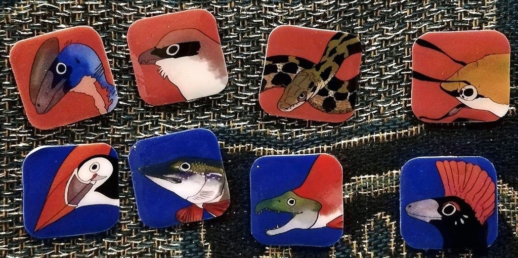 生物ピンバッジ