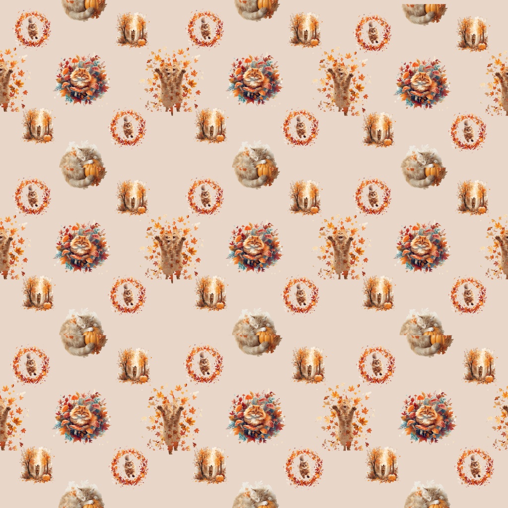 秋模様の猫たち