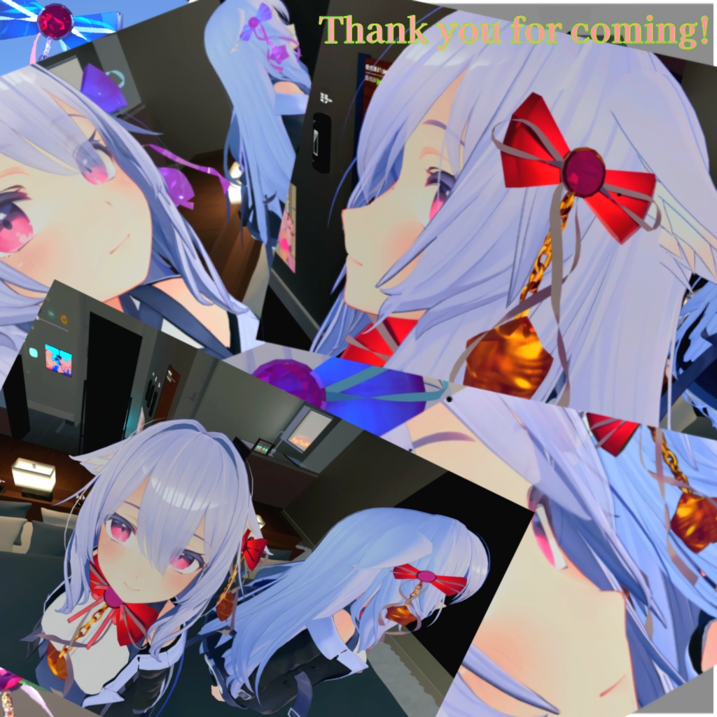 【アレンジ可能】揺れる!キラキラリボン+星のアクセサリー【PB対応】