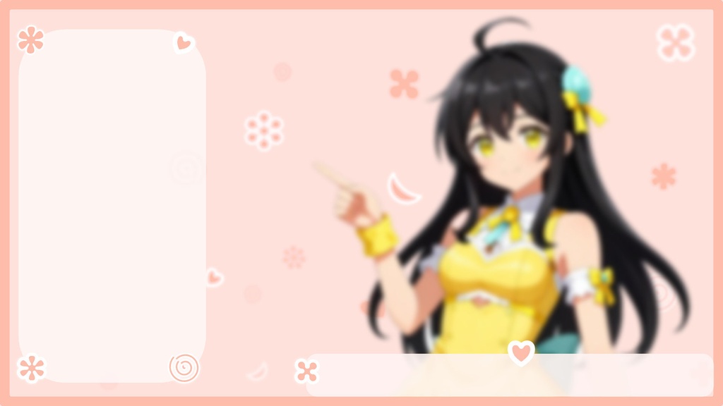 [VTuber / Streamer Overlay Pack] by KumoRora - Cozy Stream Background & Modular Assets (4 Colors / Full HD)