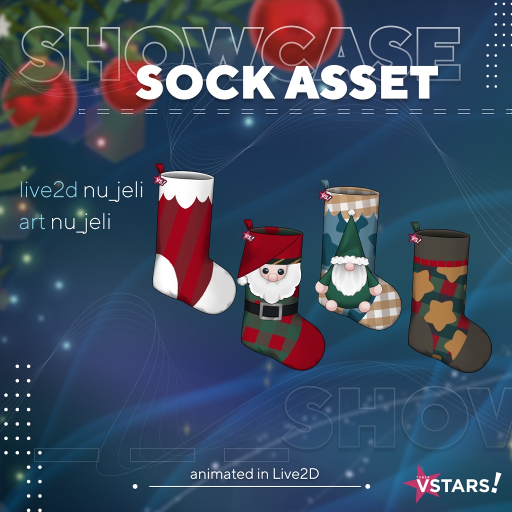 Christmas Socks Live2D Asset