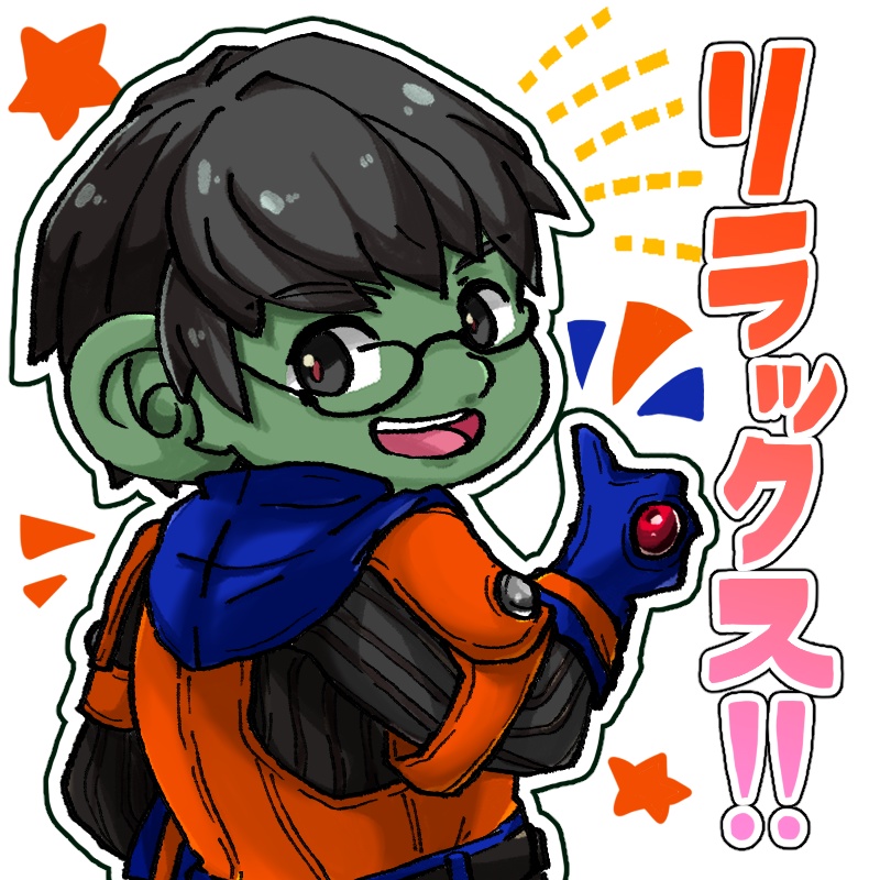 ソウラ読者キャラアクキー(メッセージスタンプ風)