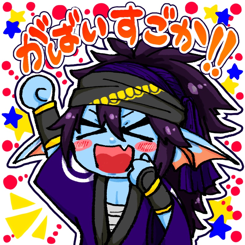 ソウラ読者キャラアクキー(メッセージスタンプ風)