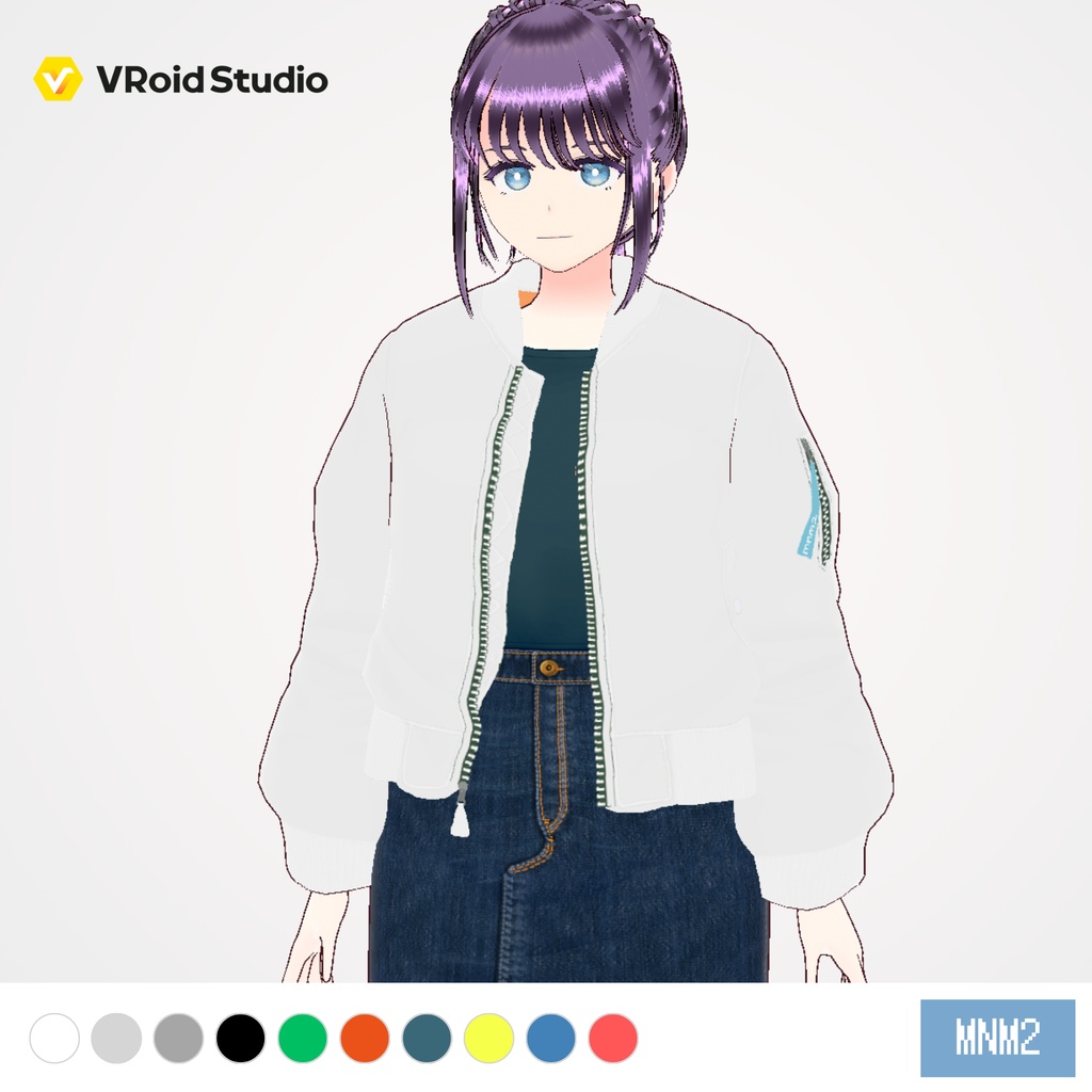 [VRoid] MA-1ブルゾン 10色セット