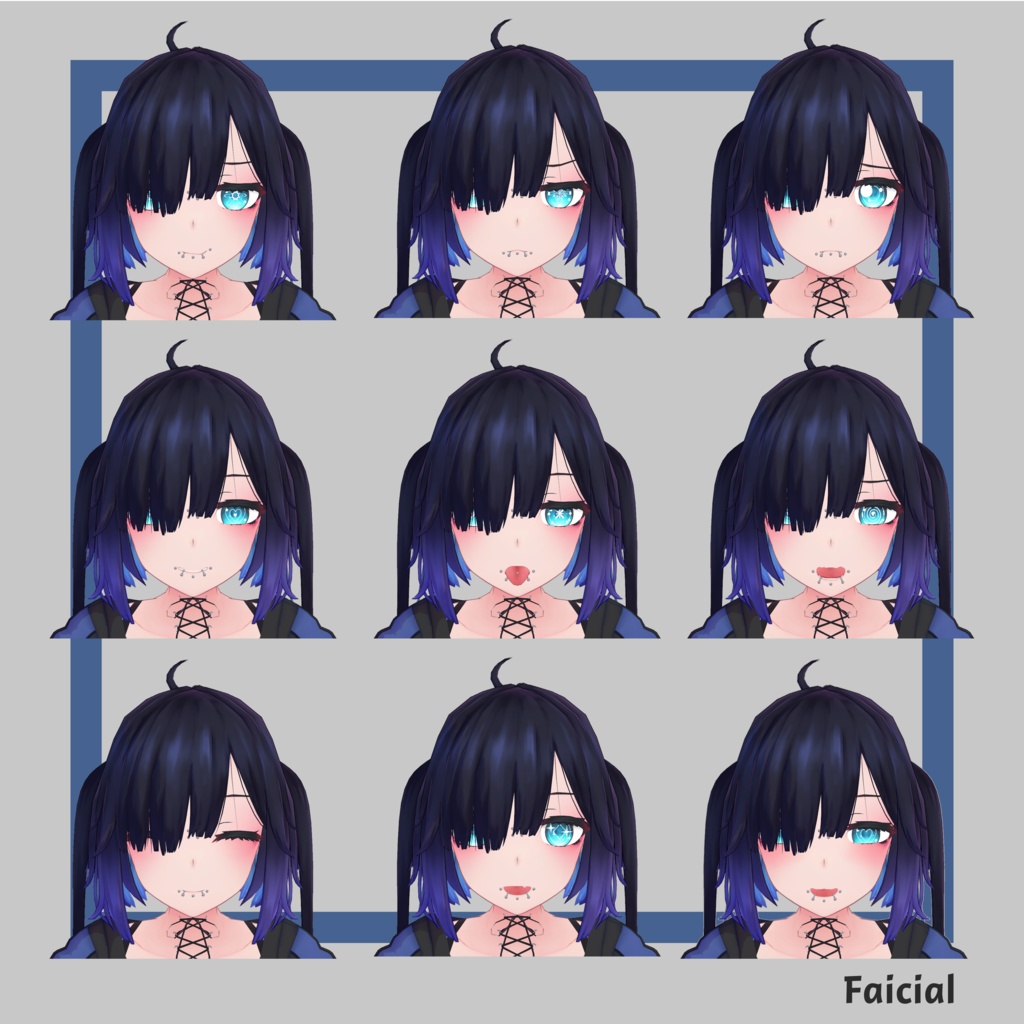 オリジナル3Dモデル「ぐれーず(Glaze)」