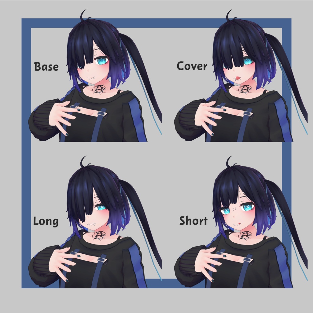 オリジナル3Dモデル「ぐれーず(Glaze)」