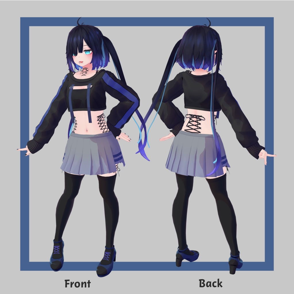 オリジナル3Dモデル「ぐれーず(Glaze)」