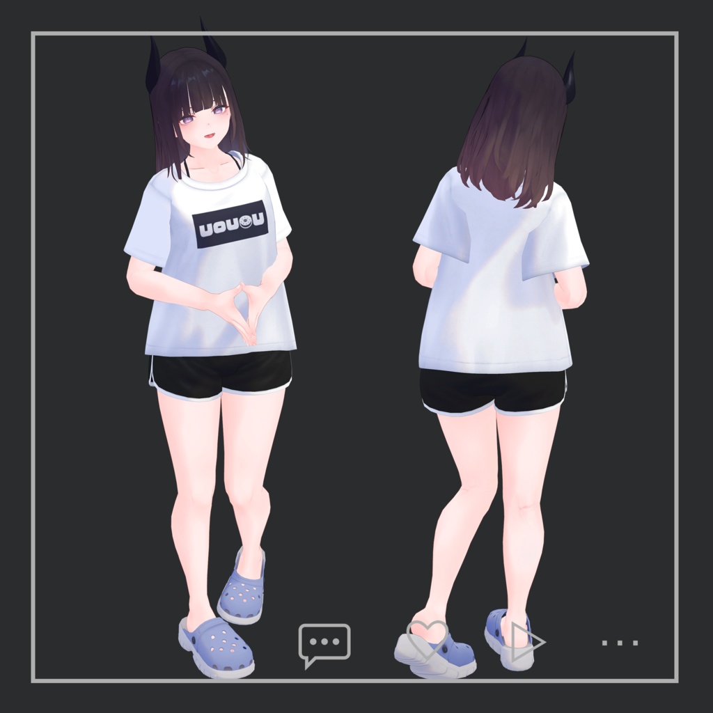 「くろなつ」オリジナル3Dアバター